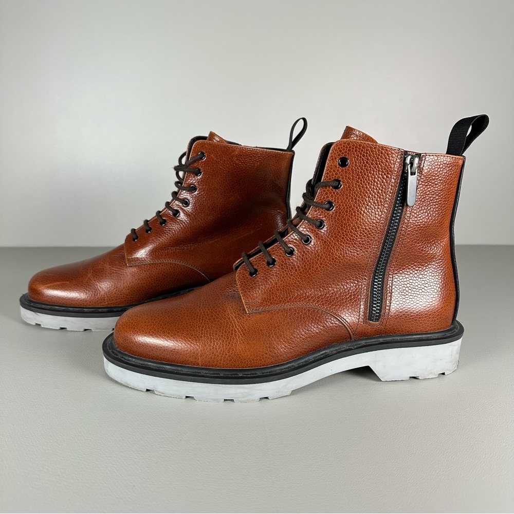 Alexander McQueen Side Zip Boot in Ebony / Black